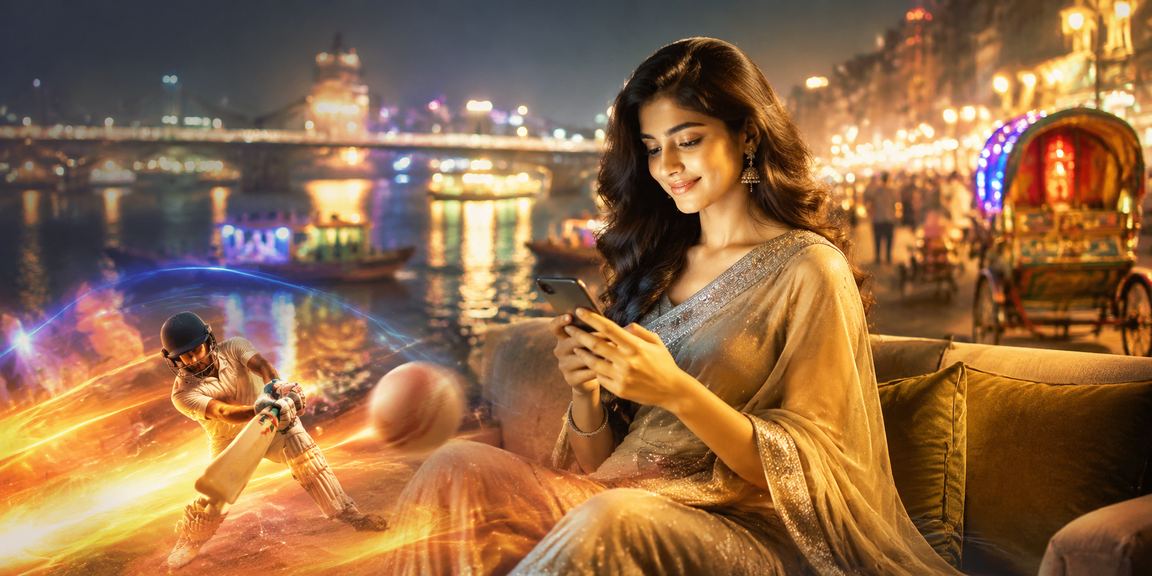 ঢাকায় রিকশার পাশে মোবাইলে ক্রিকেট বেটিং রিভিউ দেখছেন একজন