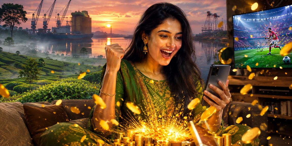 খুলনার চা বাগানে মোবাইলে বিনোদন উপভোগ করছেন একজন ব্যবহারকারী